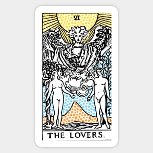 Modern Tarot Design - 6 The Lovers Sticker